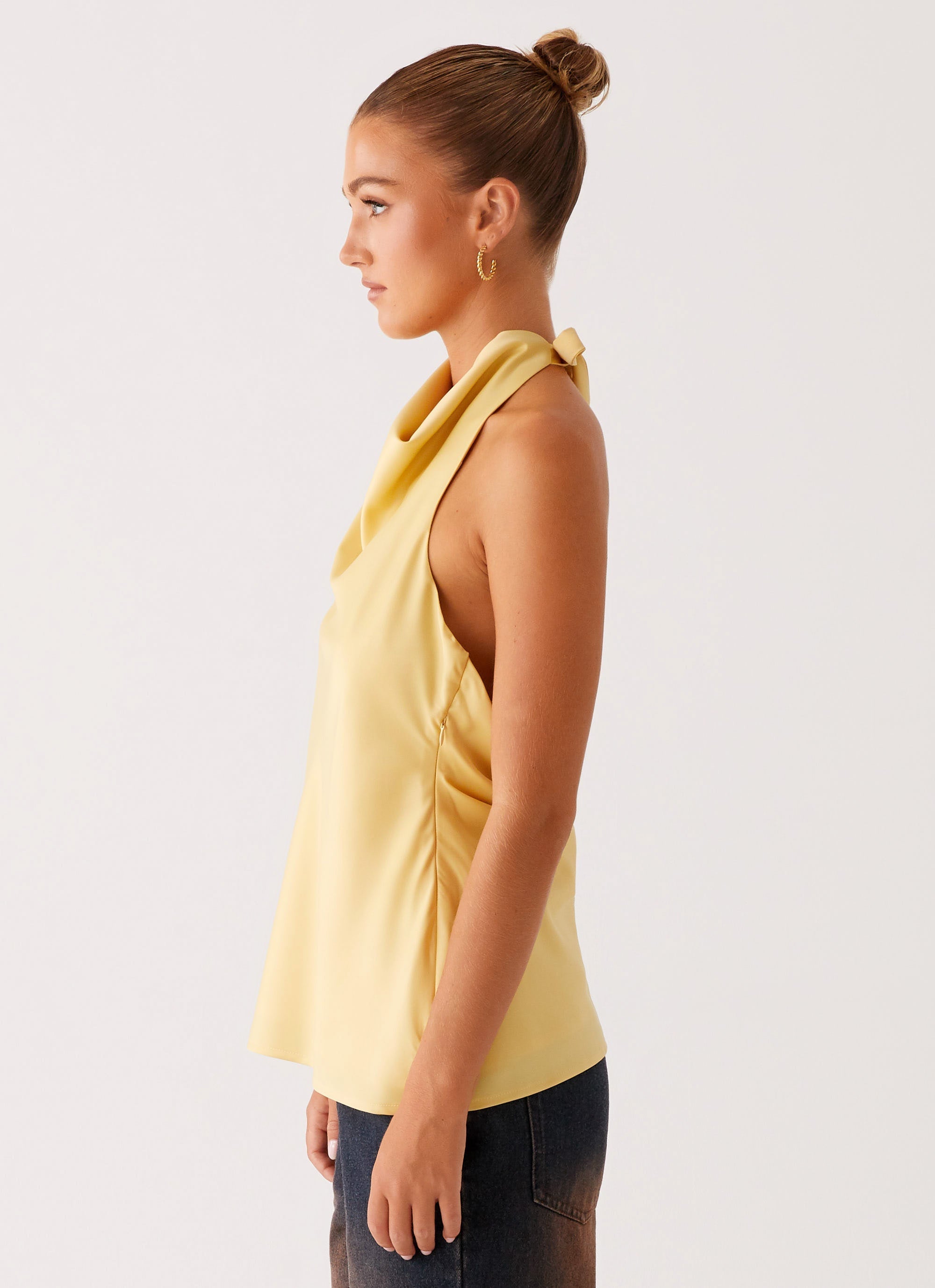 Carsen Halter Top - Yellow