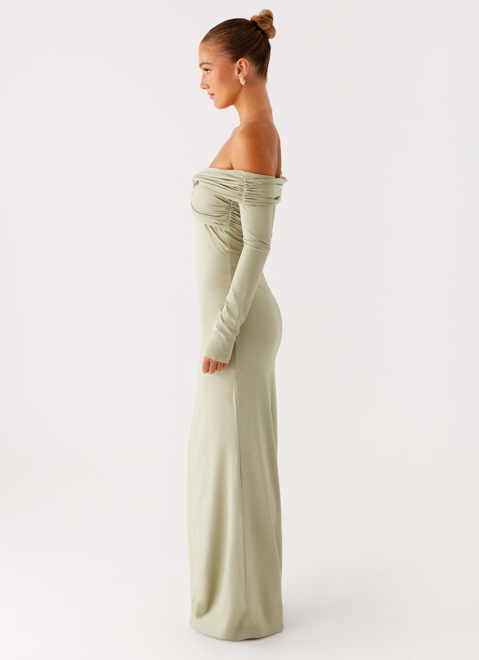 Marla Long Sleeve Maxi Dress - Sage