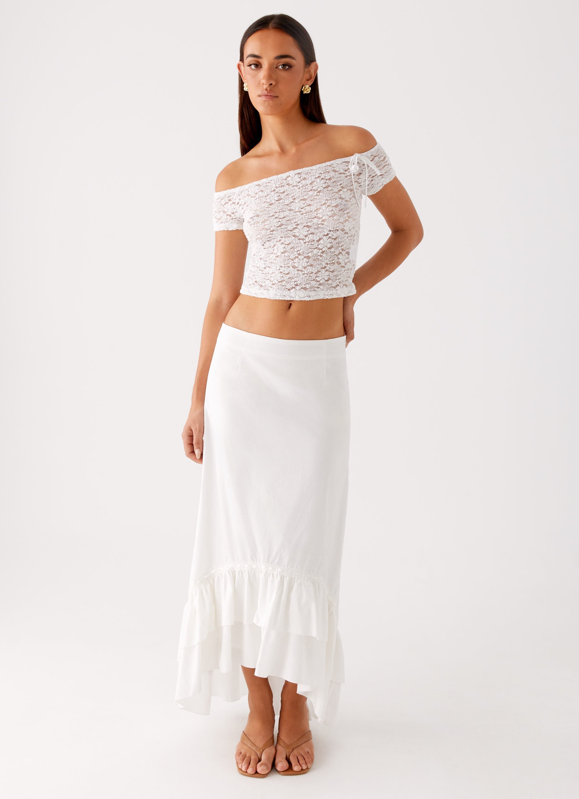 Billie Lace Top - Ivory