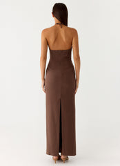 Bloomers Maxi Dress - Brown