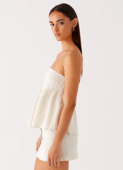 Cassie Tube Top - Oat