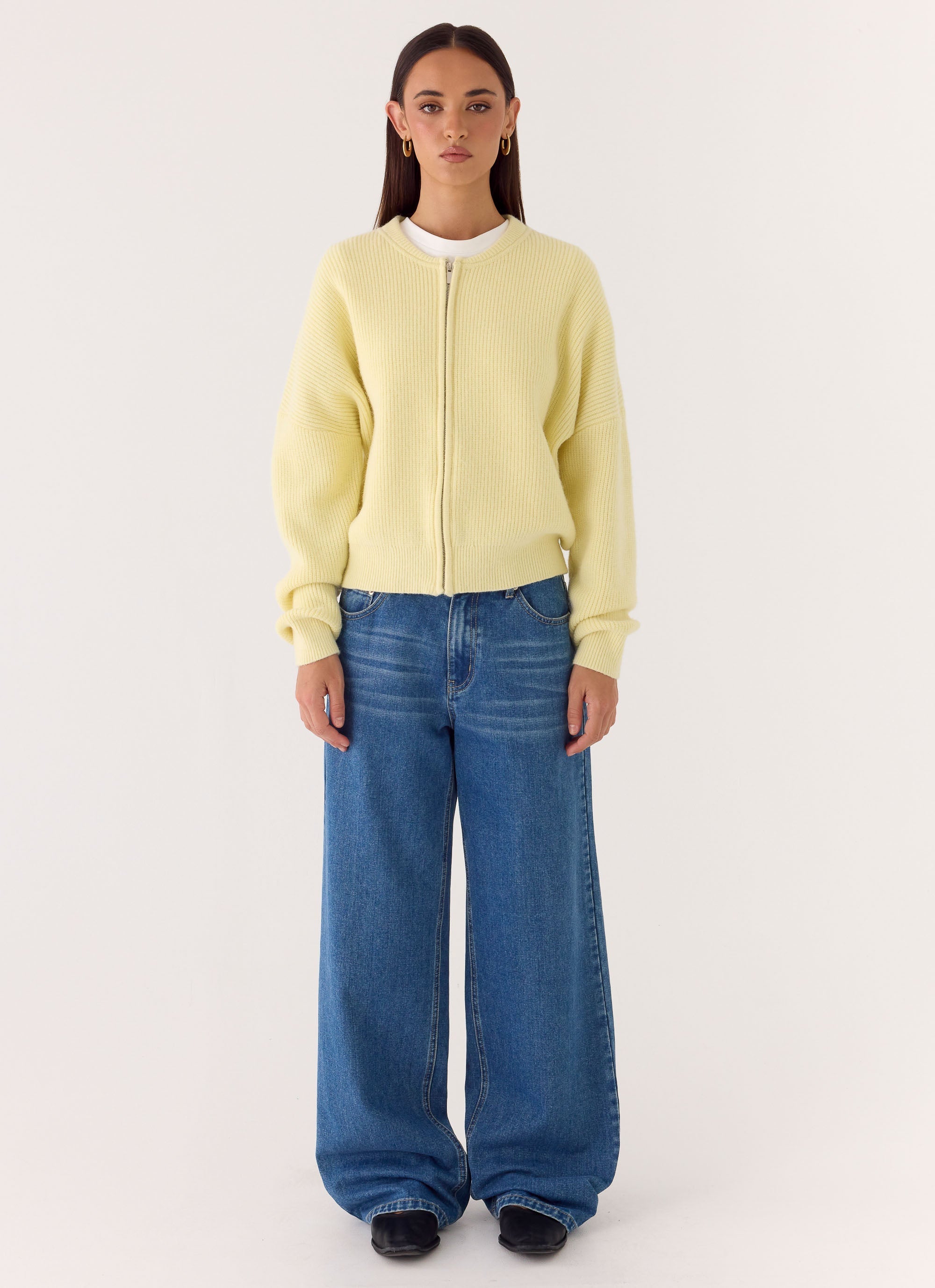 Codi Zip Jumper - Yellow