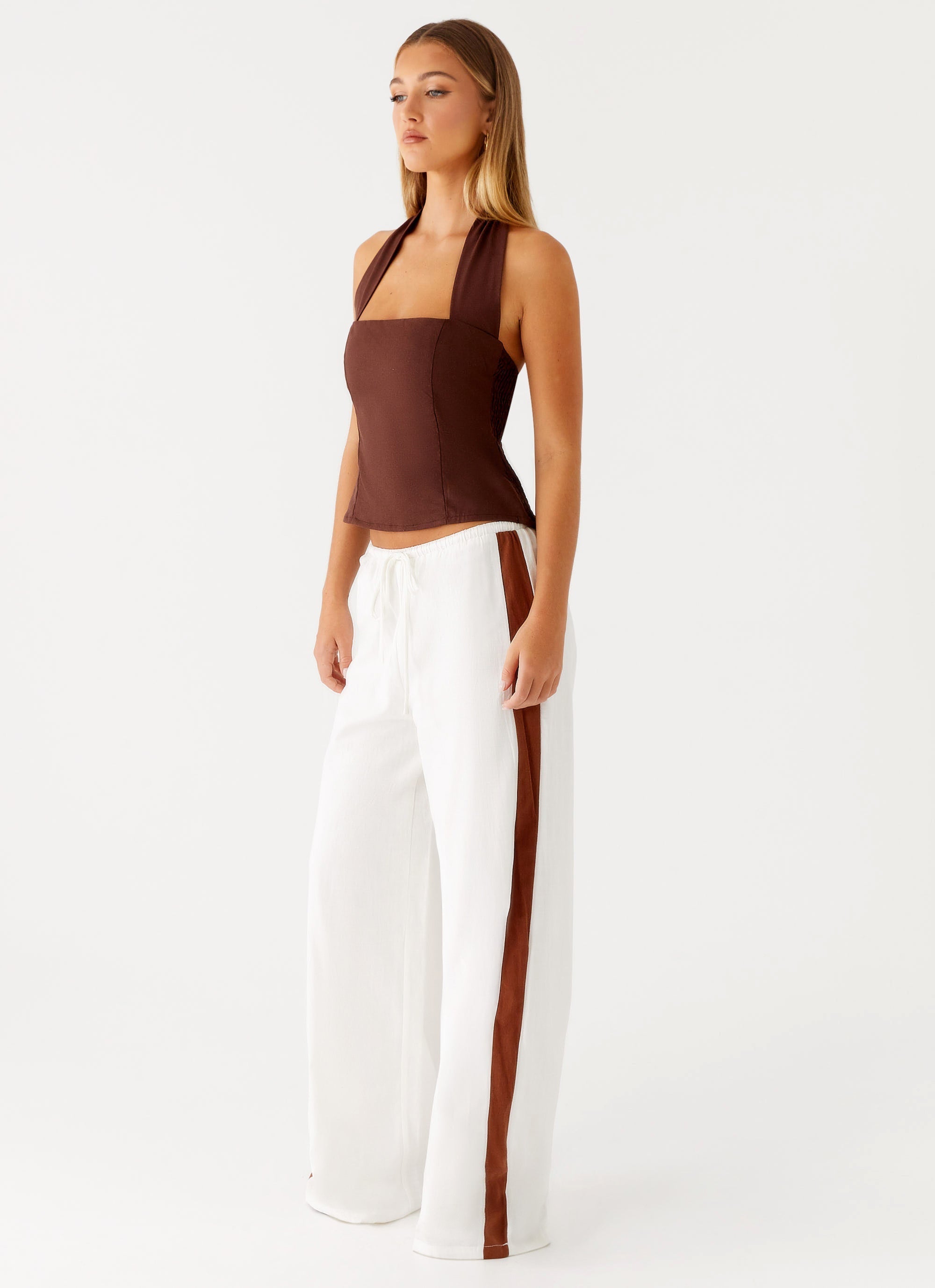 Dalida Linen Pants - Ivory
