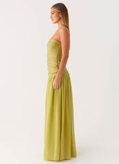 Dreamer Maxi Dress - Lime Zest