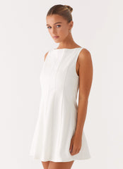 Emelie Mini Dress - White