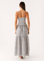 Hermie Midi Dress - Check