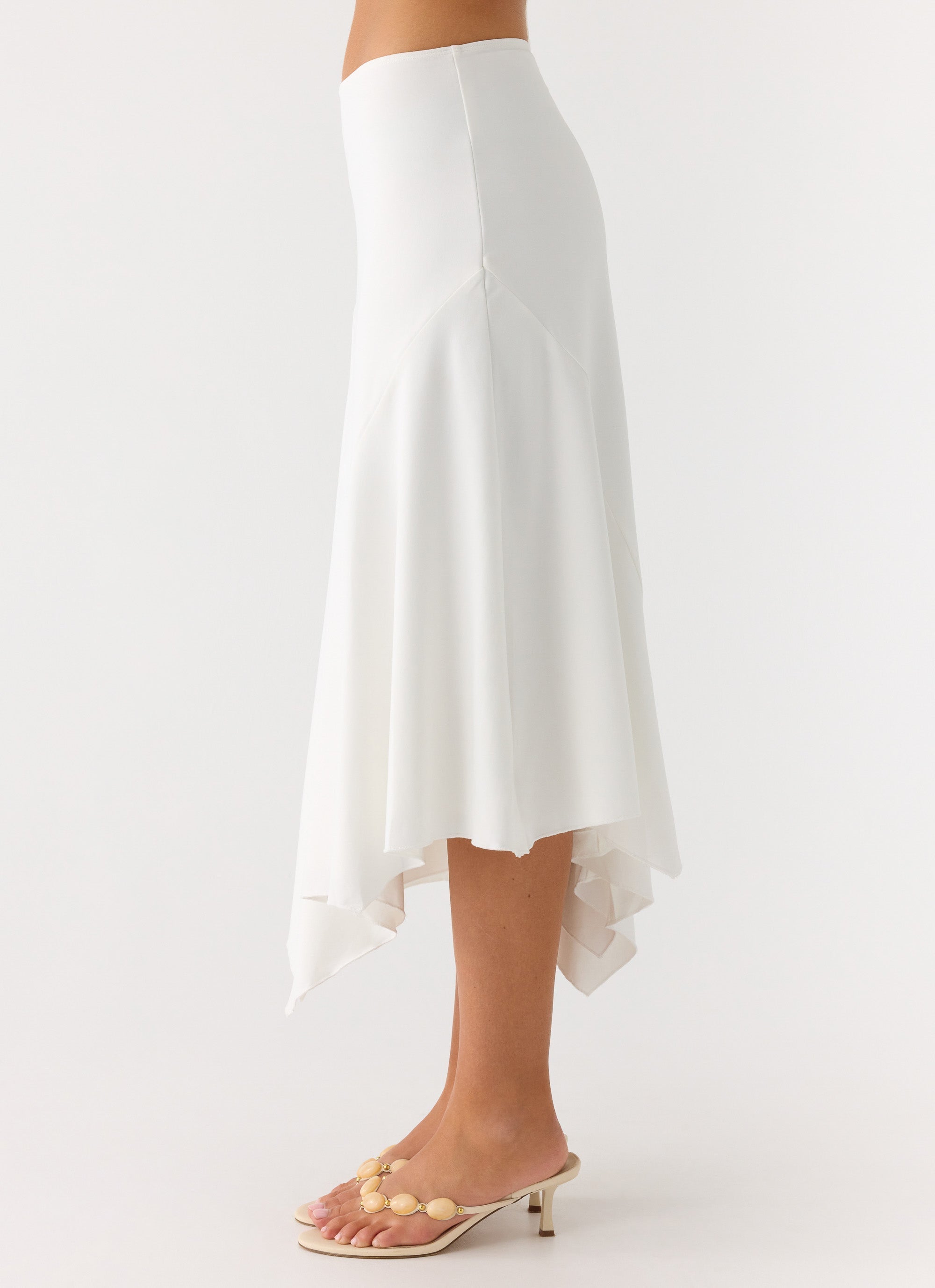 Ignite It Midi Skirt - White