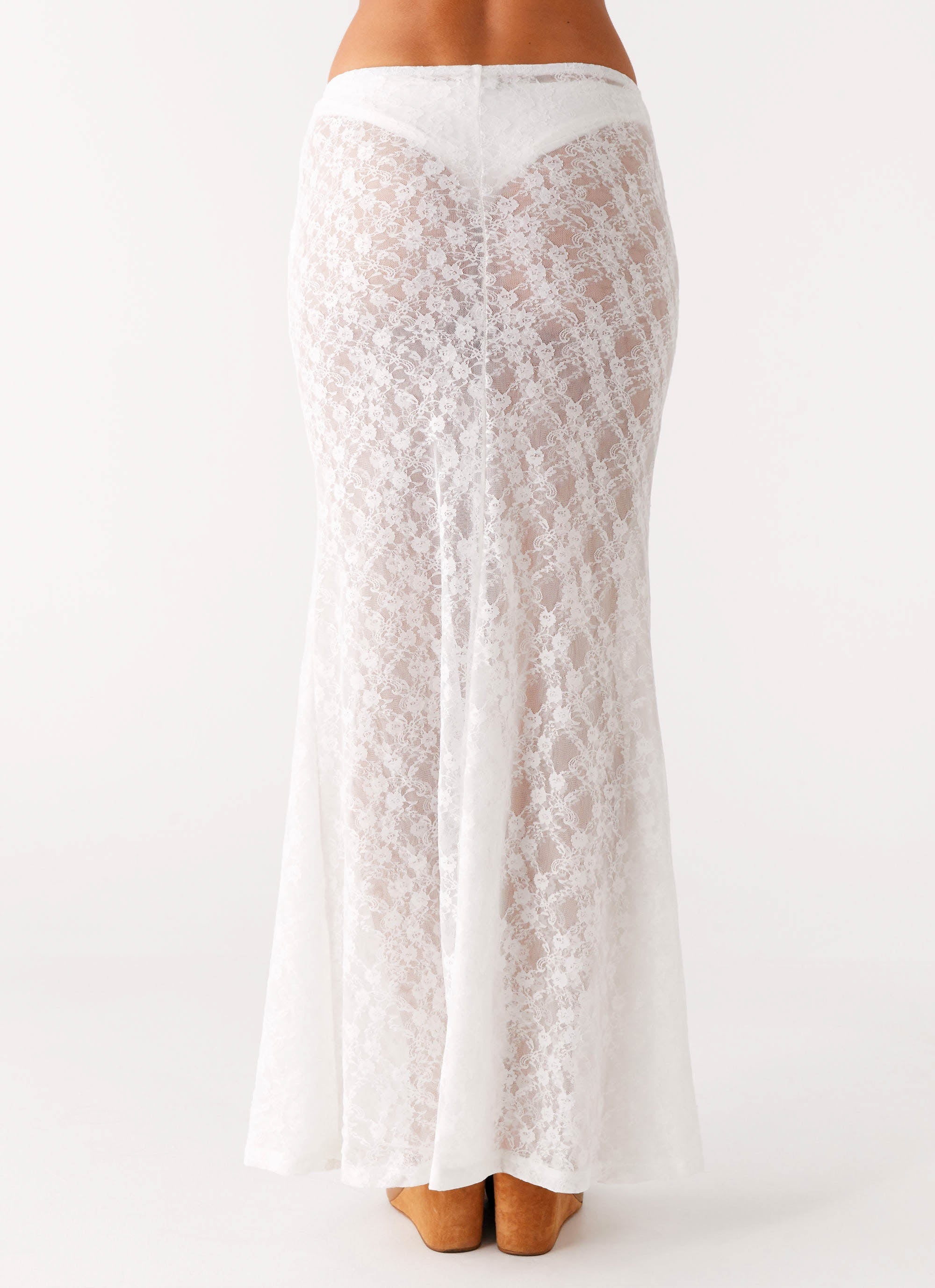 Jaz Lace Maxi Skirt - White