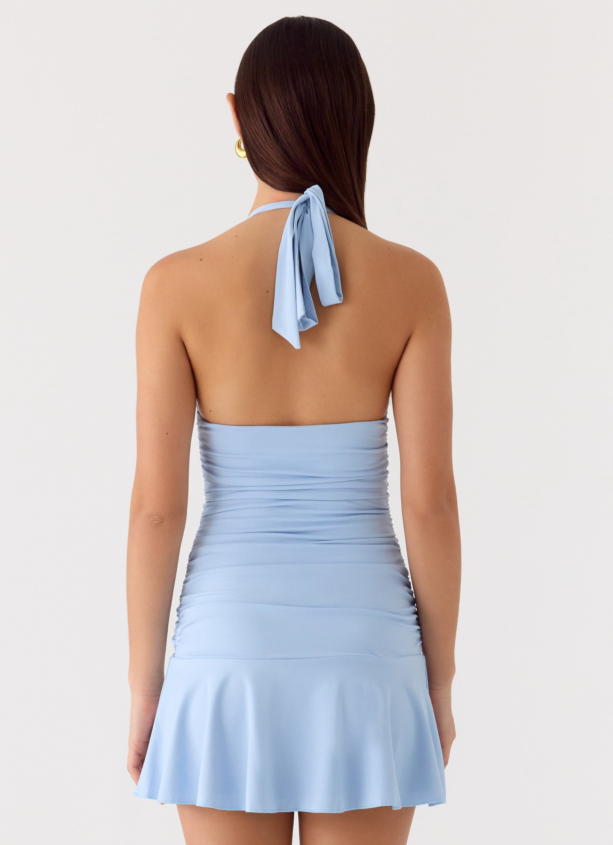 Kanata Halter Mini Dress - Blue