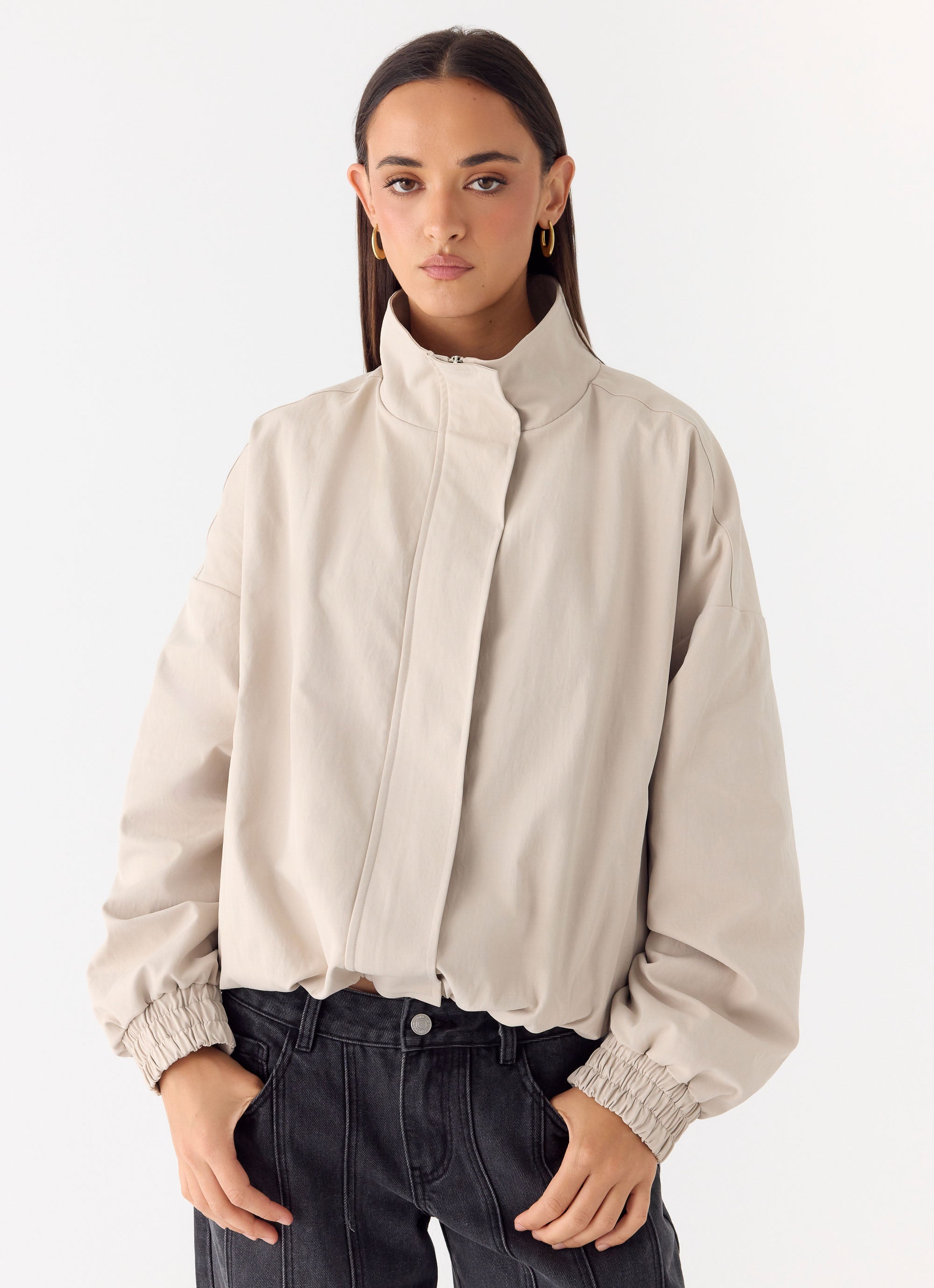 Luca Trench Jacket - Cool Tan
