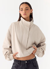 Luca Trench Jacket - Cool Tan