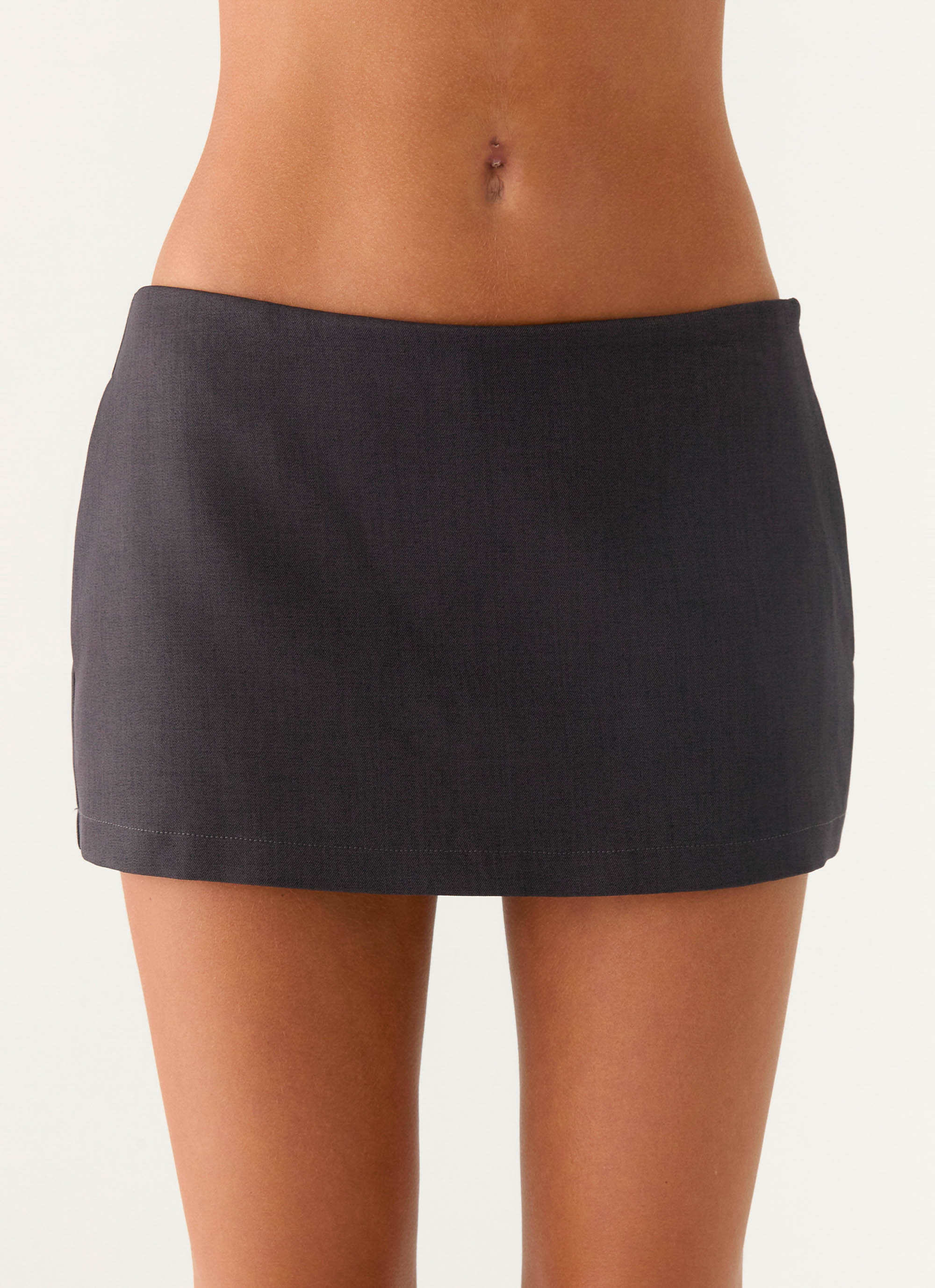 Mirna Micro Skort - Charcoal