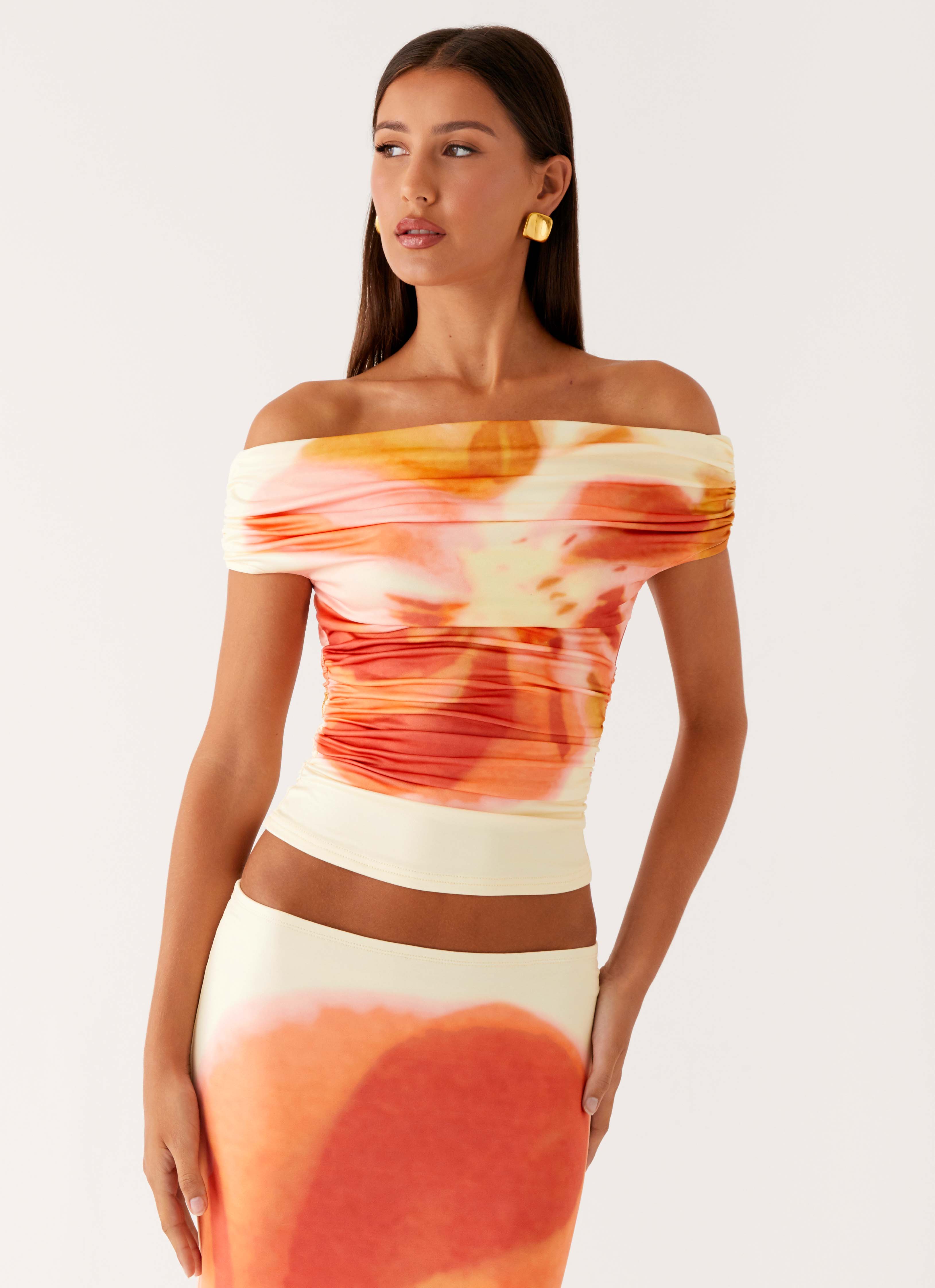 Moka Off Shoulder Top - Mimosa Blossom