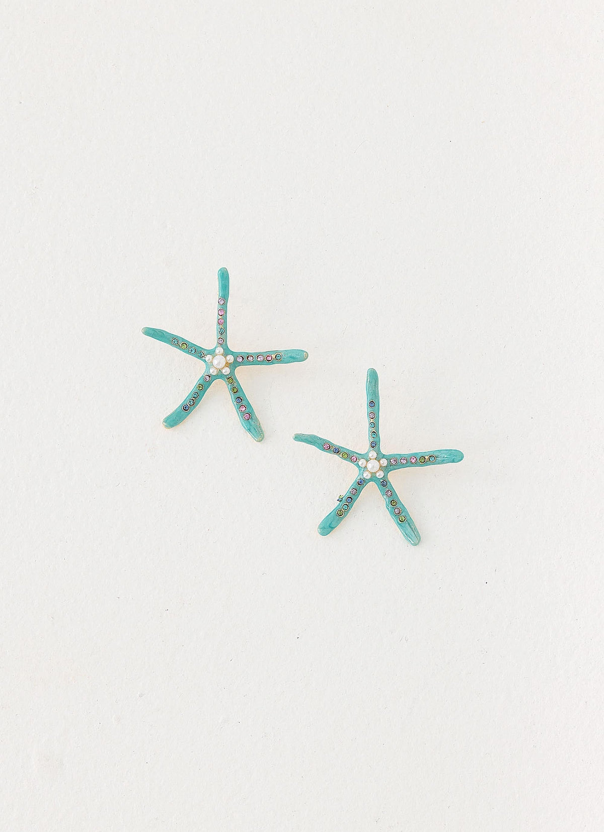 Ocean Glint Earrings - Blue
