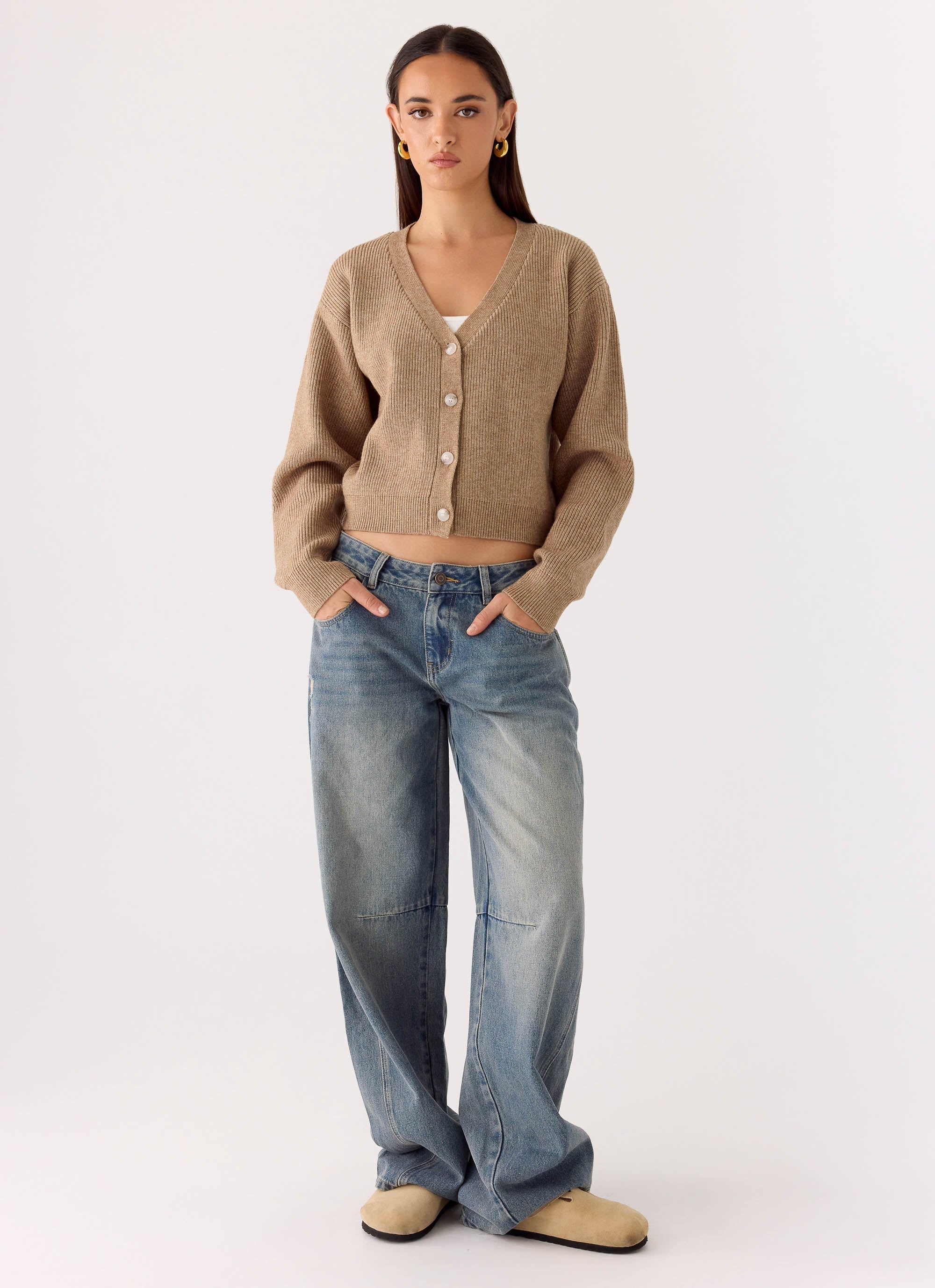 Orla Knit Sweater - Taupe