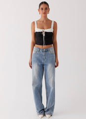 Ryder Bustier Top - Black