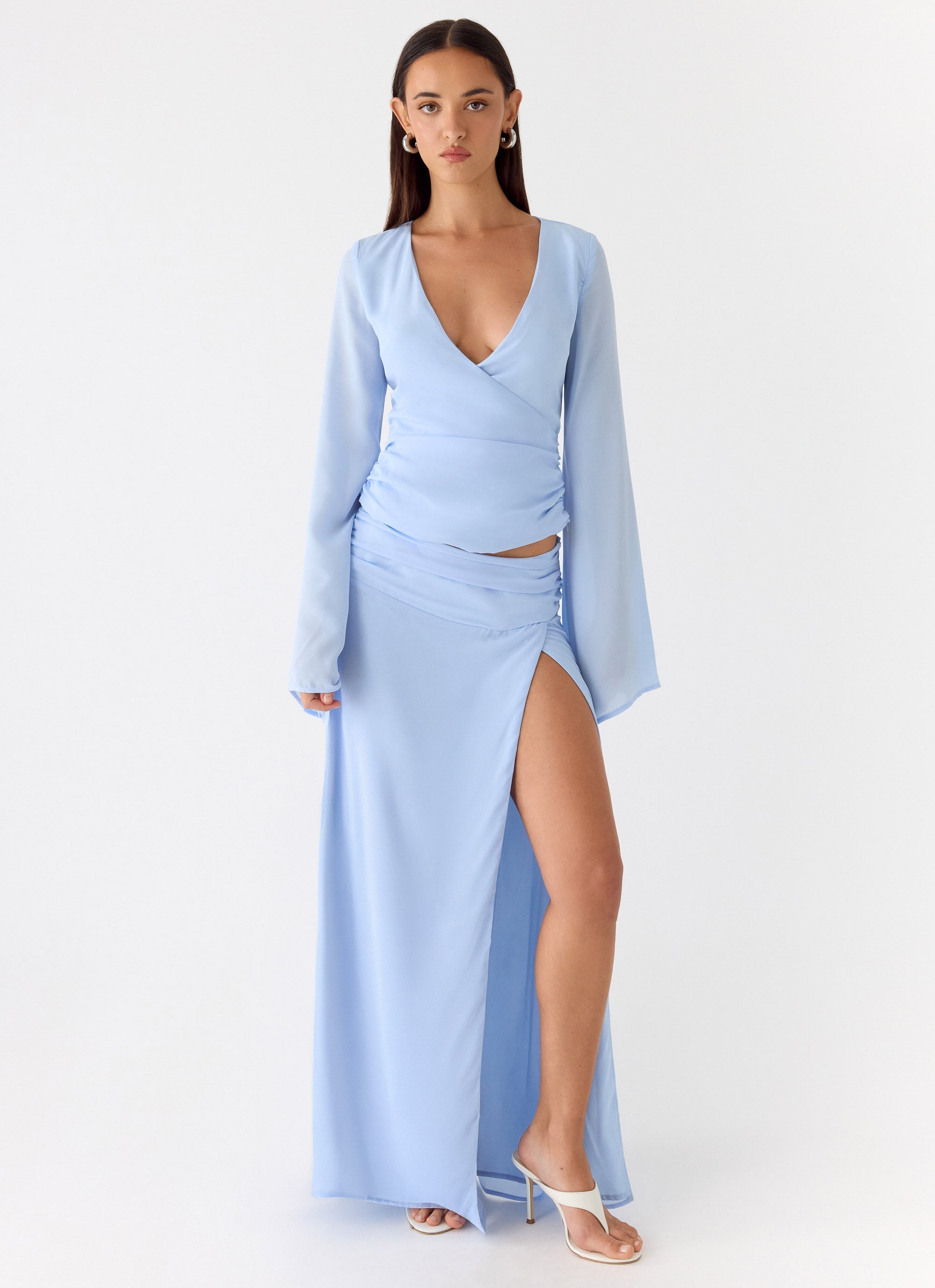 Remee Maxi Skirt - Blue