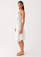 Tamar Midi Dress - White