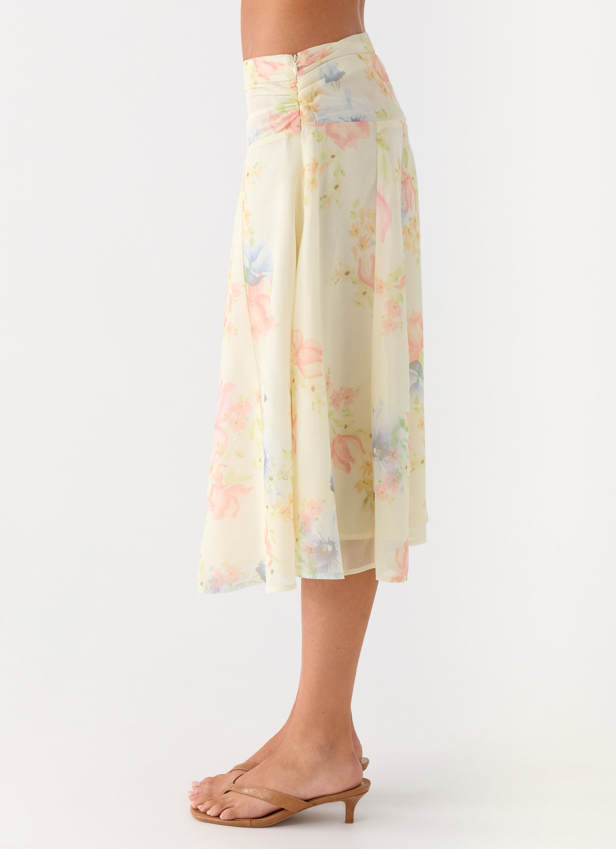 Valley Midi Skirt - Spring Meadow