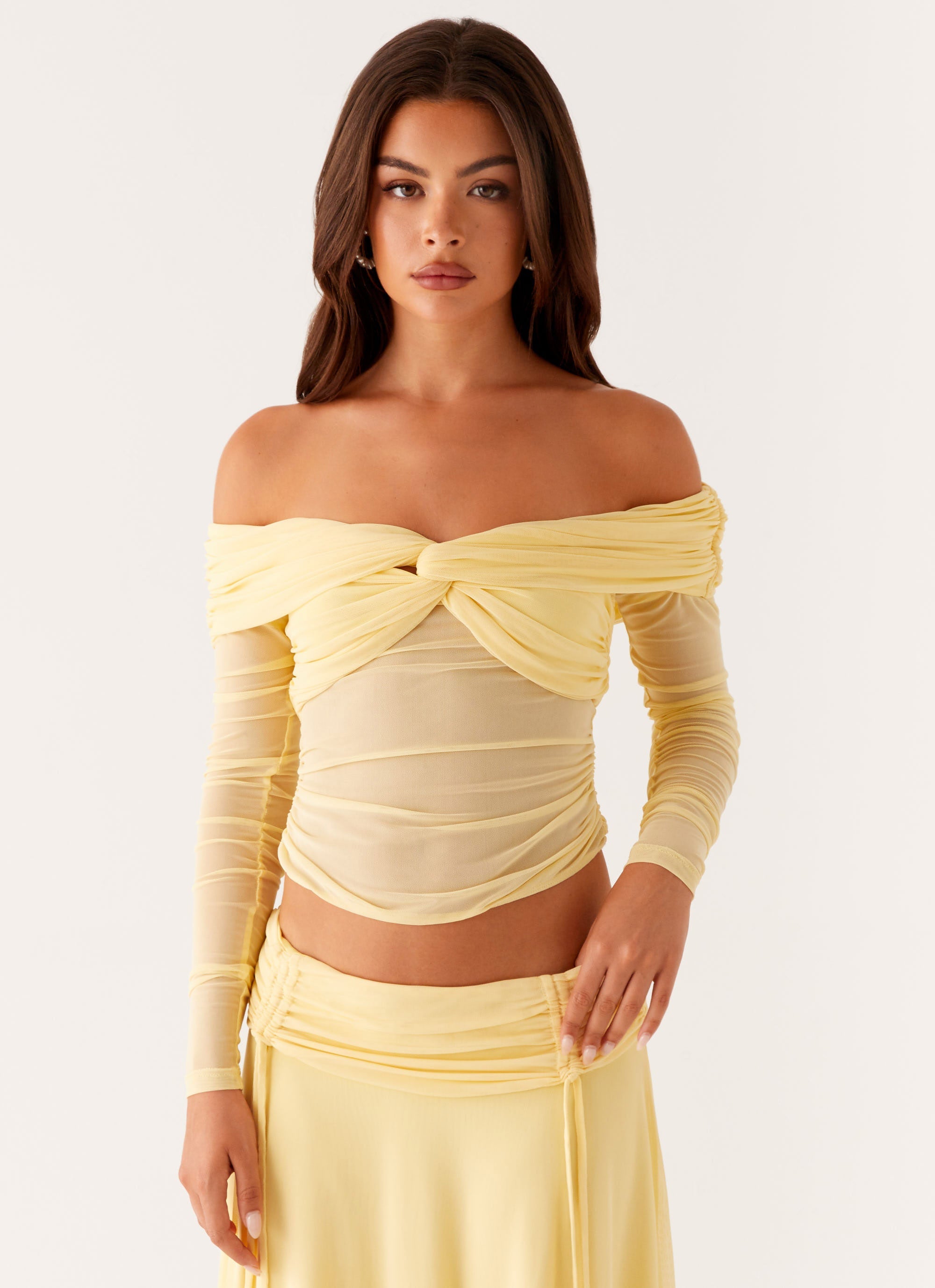 Amryn Long Sleeve Top - Yellow